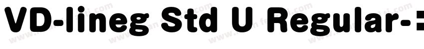 VD-lineg Std U Regular字体转换